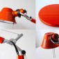 Artemide Tolomeo Micro Table Lamp Anodized Orange