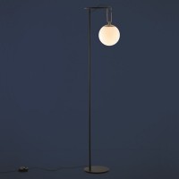 Artemide nh 22 Floor Dimmable Lamp with Glass Ball By Neri & Hu