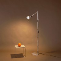 Artemide Tolomeo LED Floor Adjustable Aluminum Floor Lamp for