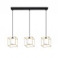 Ideal Lux Lingotto SP3 Single Suspension Lamp with 3 Lights for