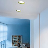Flos WAN Downlight LED Recessed Spotlight 9W 3000K 945 lm Green
