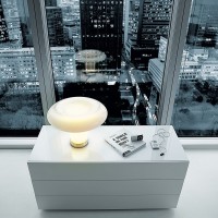 Artemide Lesbo Table Lamp in Murano Glass Vintage Style for