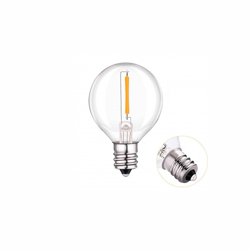 Mini Ball LED E12 G40 1W Bulb in Glass 230V