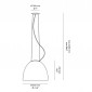 Artemide Nur Gloss Direct Light Dome Suspension Lamp Design By