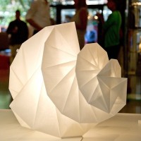 Artemide Mendori Foldable LED Dimmable Table Lamp in Recycled