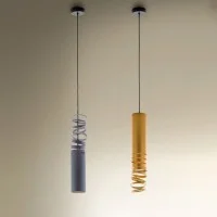 Artemide Decomposè Light Suspension Cylindrical Lamp with Artemide Decomposè Light Suspension Cylindrical Lamp with