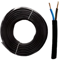 Black Neoprene Cable 2x1.00 mm2 H07RN-F Bipolar Blue-Brown 1 Black Neoprene Cable 2x1.00 mm2 H07RN-F Bipolar Blue-Brown 1