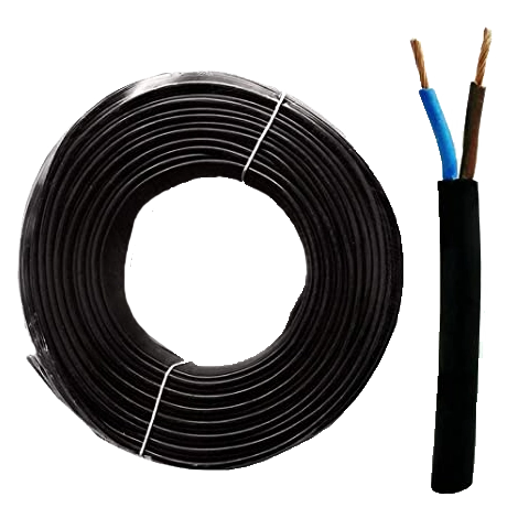 Cavo Nero in Neoprene 2x1.00 mm2 H07RN-F Bipolare Blu-Marrone 1 Cavo Nero in Neoprene 2x1.00 mm2 H07RN-F Bipolare Blu-Marrone 1
