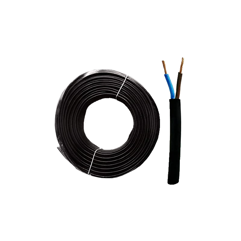 Cavo Nero in Neoprene 2x1.00 mm2 H07RN-F Bipolare Blu-Marrone 1 Cavo Nero in Neoprene 2x1.00 mm2 H07RN-F Bipolare Blu-Marrone 1