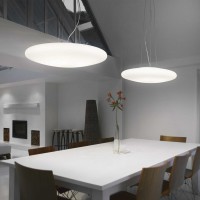Ideal Lux Smarties SP Oval Suspension Lamp in Glass for Indoor