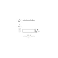 Ai Lati Riga Lampada a LED da Parete e Soffitto Applique