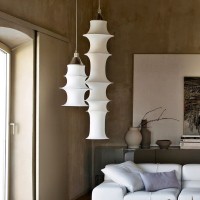 Artemide Falkland 165 LED Suspension Lamp in Filanca for Indoor