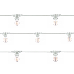 Catenaria Luminosa Cordoniera Bianco 11 Lampadine LED E27 12,5