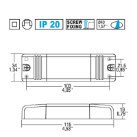 TCI DCC S 12W 500mA HPFU DC Alimentatore Elettronico In