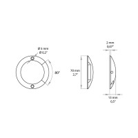 Lampo Surface Ultra-flat LED Dimmable Steplight Carriageable