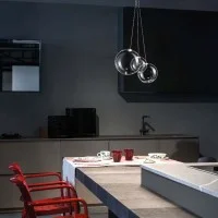 Lodes Random Dimmable LED Suspension Lamp in Blown Glass By Lodes Random Dimmable LED Suspension Lamp in Blown Glass By