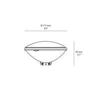Duralamp PAR56 Swimming Pool Lamp LED 17W RGB 12V IP68 Change