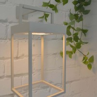 Logica Diogene Hybrid L Black Dimmable LED Table Lantern With
