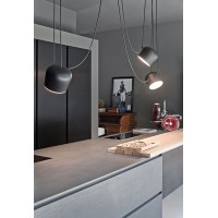 Flos AIM x3 Light Points LED Suspension Pendant Lamp Blue Steel
