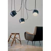 Flos AIM x3 Light Points LED Suspension Pendant Lamp Blue Steel
