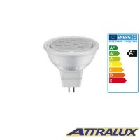 Attralux LED GU5.3 8W-50W 4000K 630lm 36° Luce Fredda Lampadina