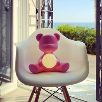 Qeeboo Teddy Girl Rechargeable LED Table Lamp By Stefano