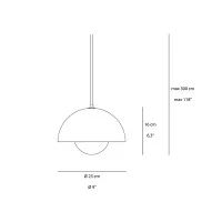 &Tradition Flowerpot VP1 Lampada da Sospensione in Metallo per &Tradition Flowerpot VP1 Lampada da Sospensione in Metallo per