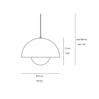 &Tradition Flowerpot VP7 Lampada da Sospensione in Metallo per &Tradition Flowerpot VP7 Lampada da Sospensione in Metallo per