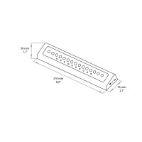 Lampo Wardrobe Profile LED USB Rechargeable Battery with PIR