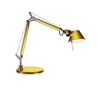 Artemide Tolomeo Micro Gold LED Table Lamp 0011860A