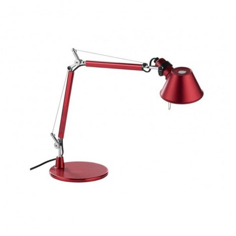 Artemide Tolomeo Micro Table Lamp Red A011810