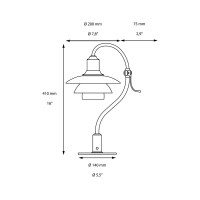 Louis Poulsen PH 2/2 Question Mark Limited Edition Table Lamp