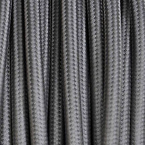 Electrical Round Cable 2X o 3X 50 meters in Fabric Grey