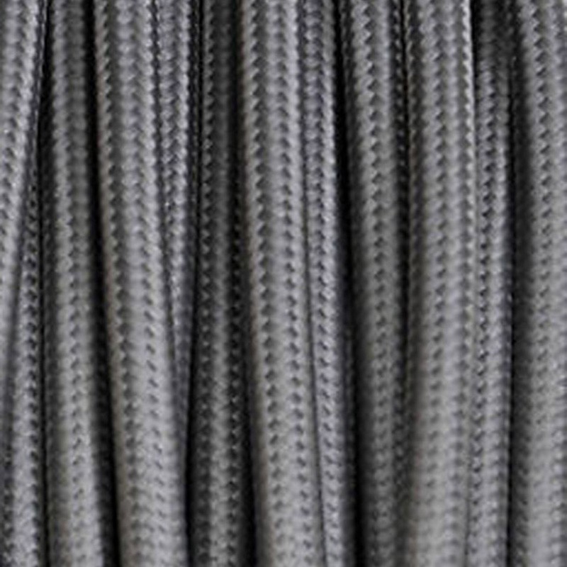 Electrical Round Cable 2X o 3X 50 meters in Fabric Grey