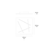 Vivida FLAT Lampada a LED Ultrapiatta da Parete e Soffitto