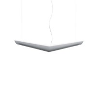 Artemide Mouette LED 55W Symmetric Suspension Lamp White By