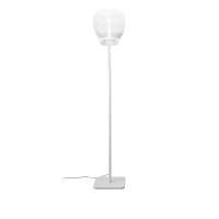 Artemide Empatia Floor Lamp LED 20W in White Blown Glass By