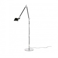 Artemide Tolomeo Floor Black Adjustable Floor Lamp for Indoor