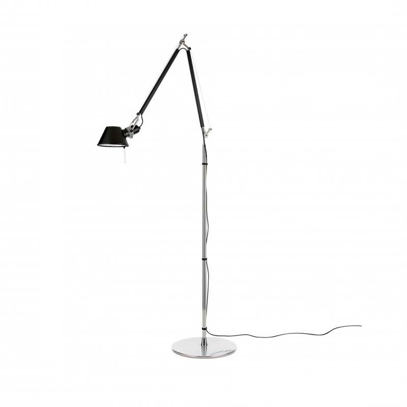Artemide Tolomeo Floor Black Adjustable, Adjustable Floor Lamp