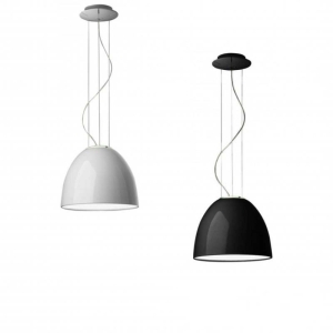 Artemide Nur Mini Gloss Direct Light Dome Suspension Lamp