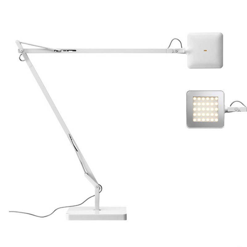 Lampada da scrivania LED Flip bianco