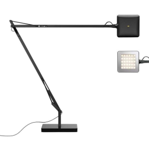 Flos Kelvin LED Base Table Lamp Black Dimmable By Antonio