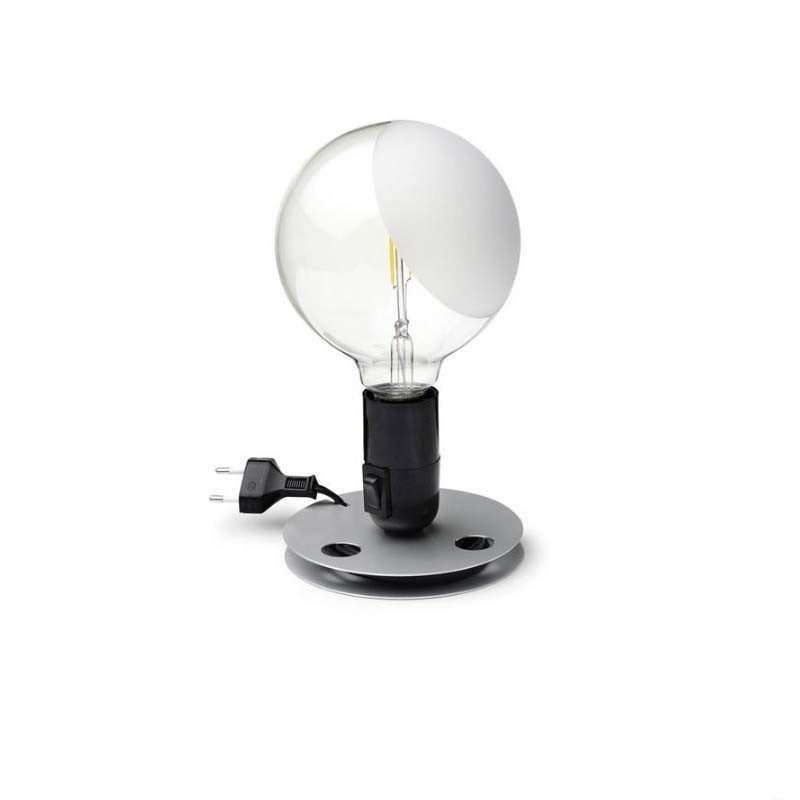 Flos Lampadina LED Table Lamp Black by Achille Castiglioni