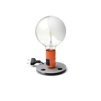 Flos Lampadina LED Table Lamp Orange by Achille Castiglioni