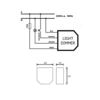 Daylight Italia Varialuce Dimmer Universale 4-400W 230V LED CFL