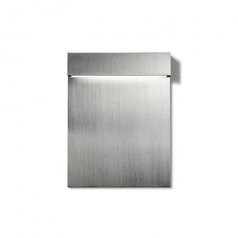 Flos Real Matter LED Recessed Wall Lamp 3W Brushed Steel