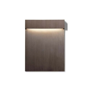 Flos Real Matter LED Recessed Wall Lamp 3W Brushed Bronze