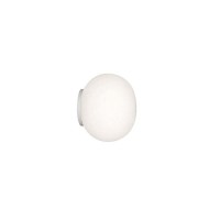 Flos Mini Glo-Ball C/W Wall lamp applique white glass By Jasper