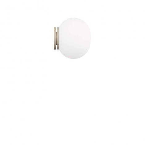 Flos Mini Glo-Ball C/W Mirror Wall lamp applique white glass