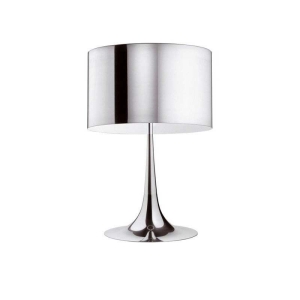 Flos Spun Light T2 Lampada da Tavolo Cromo Lucido Alluminio